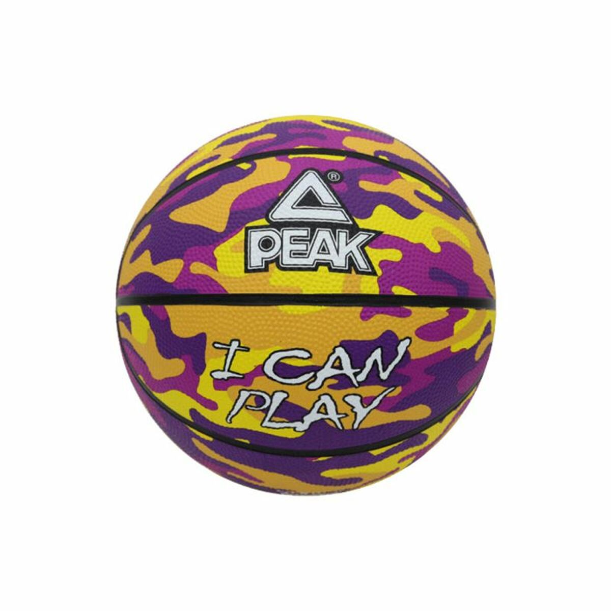 Minge de Baschet Peak Peak Camo Ball Galben Mov (Mărimea 5)