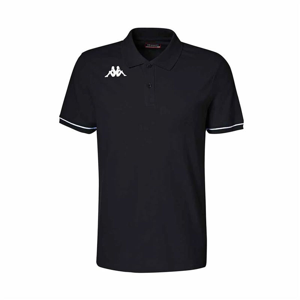 Tricou Polo cu Mânecă Scurtă Bărbați Kappa Kappa Barli Negru 4XL