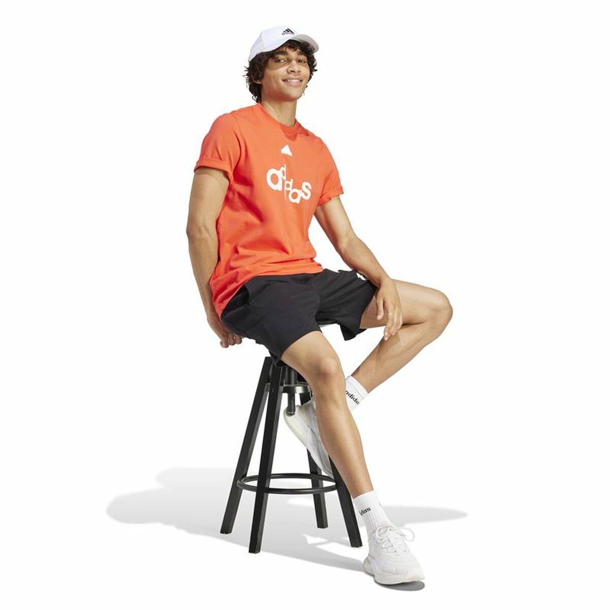 Pantalon Scurt Sport Adidas Bl Short Q1 Graphic Negru