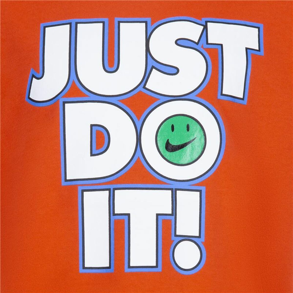 Tricou cu Mânecă Scurtă Copii Nike Smiley Just do it Ss Portocaliu