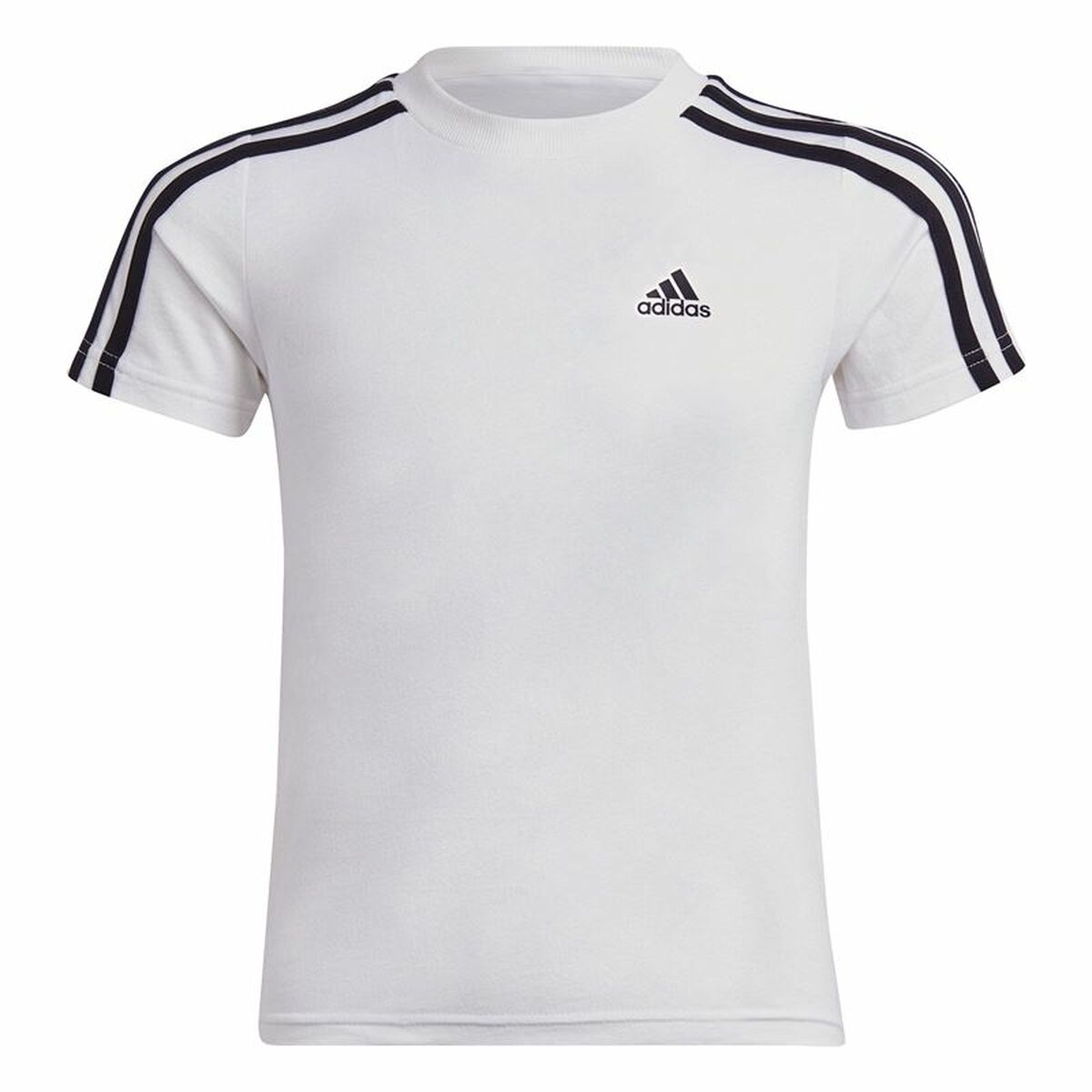 Tricou cu Mânecă Scurtă Adidas Lk 3S Co Alb