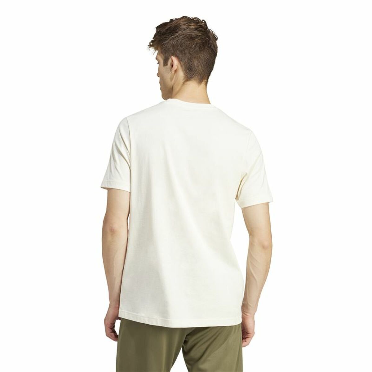 Tricou cu Mânecă Scurtă Bărbați Adidas Growth Spw Alb