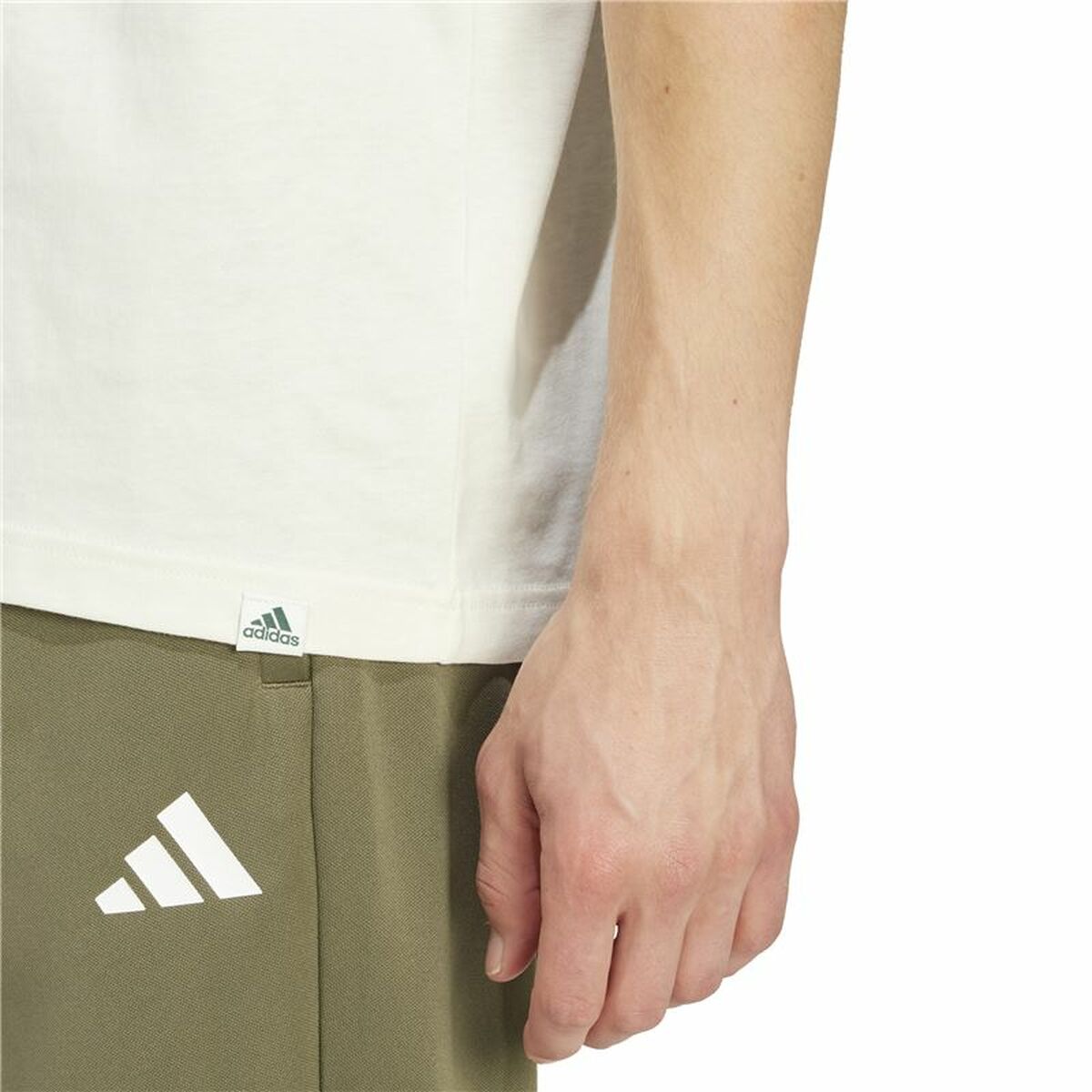 Tricou cu Mânecă Scurtă Bărbați Adidas Growth Spw Alb