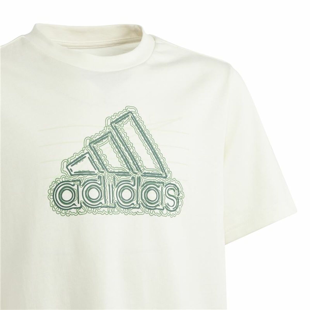Tricou cu Mânecă Scurtă Adidas Table Growth Bej
