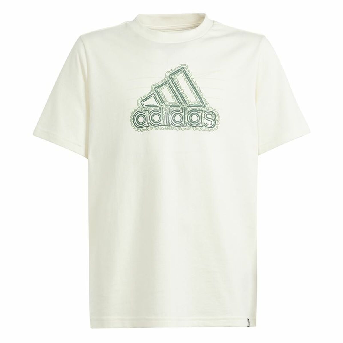 Tricou cu Mânecă Scurtă Adidas Table Growth Bej