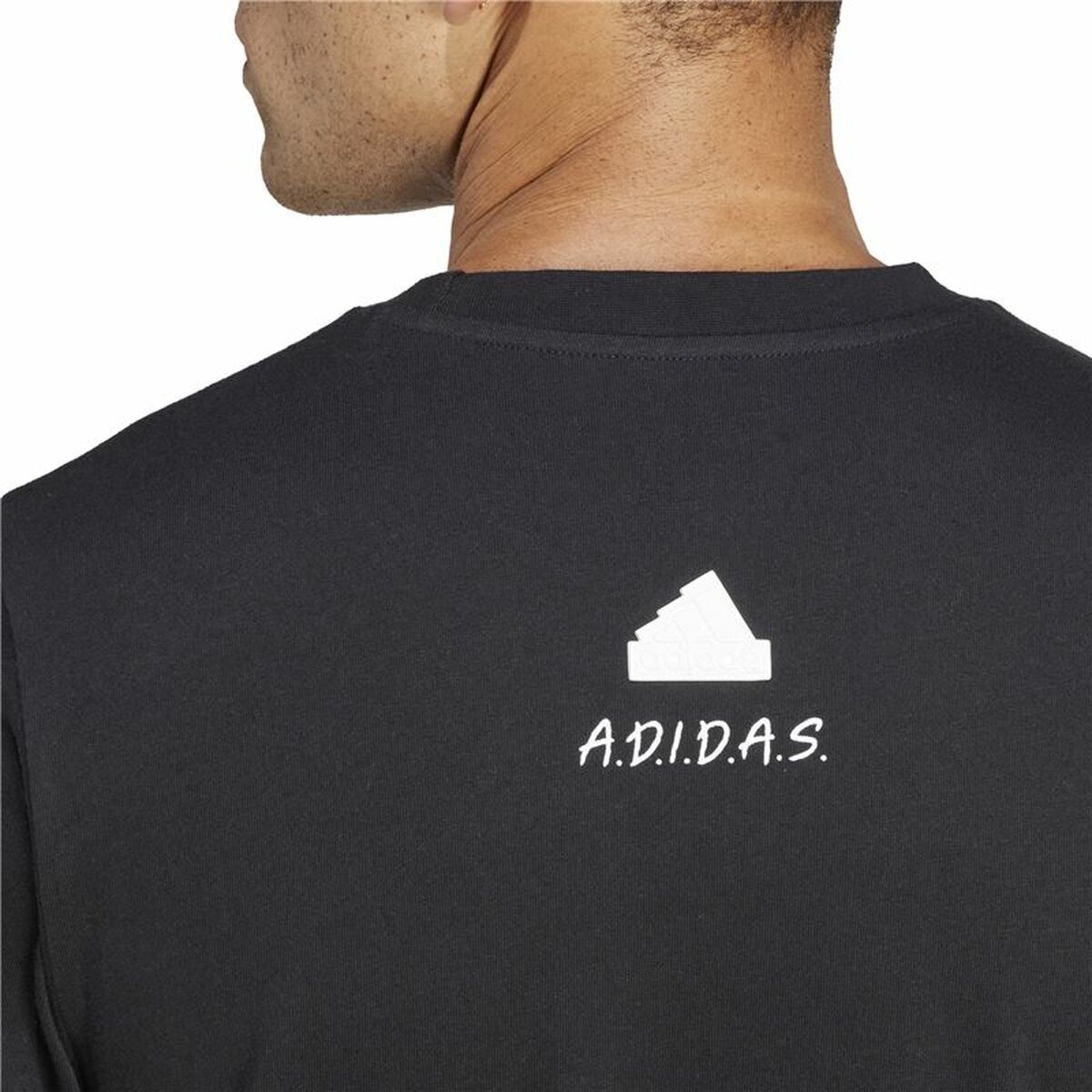 Tricou cu Mânecă Scurtă Bărbați Adidas All Day I Dream Negru