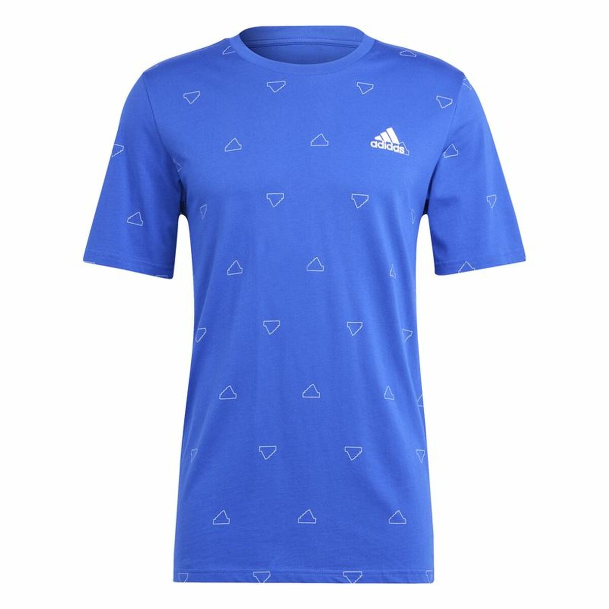 Tricou cu Mânecă Scurtă Bărbați Adidas Essentials Monogram Albastru