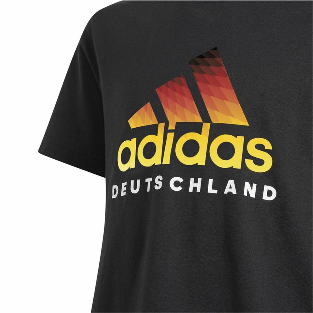 Tricou cu Mânecă Scurtă Adidas Deutschland Negru