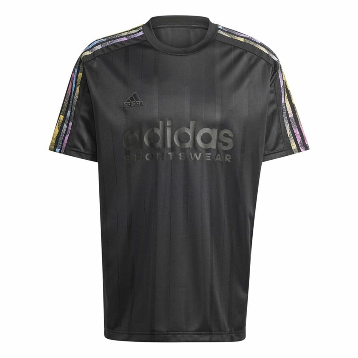 Tricou cu Mânecă Scurtă Bărbați Adidas Tiro Q2 Negru