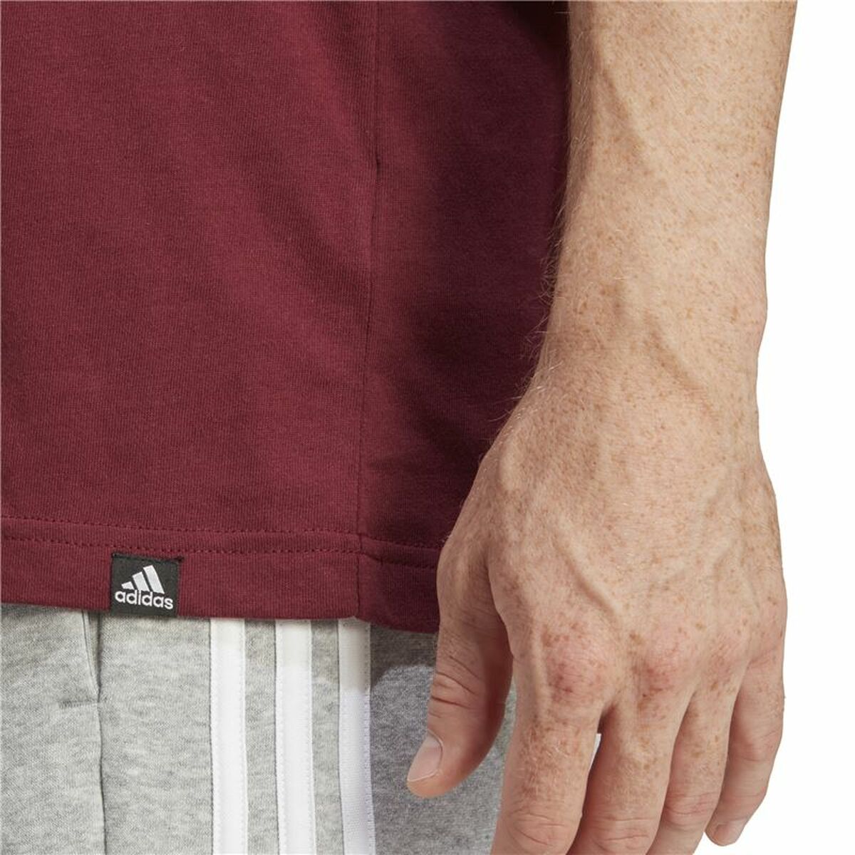 Tricou cu Mânecă Scurtă Bărbați Adidas Fld Bos Maro Castaniu