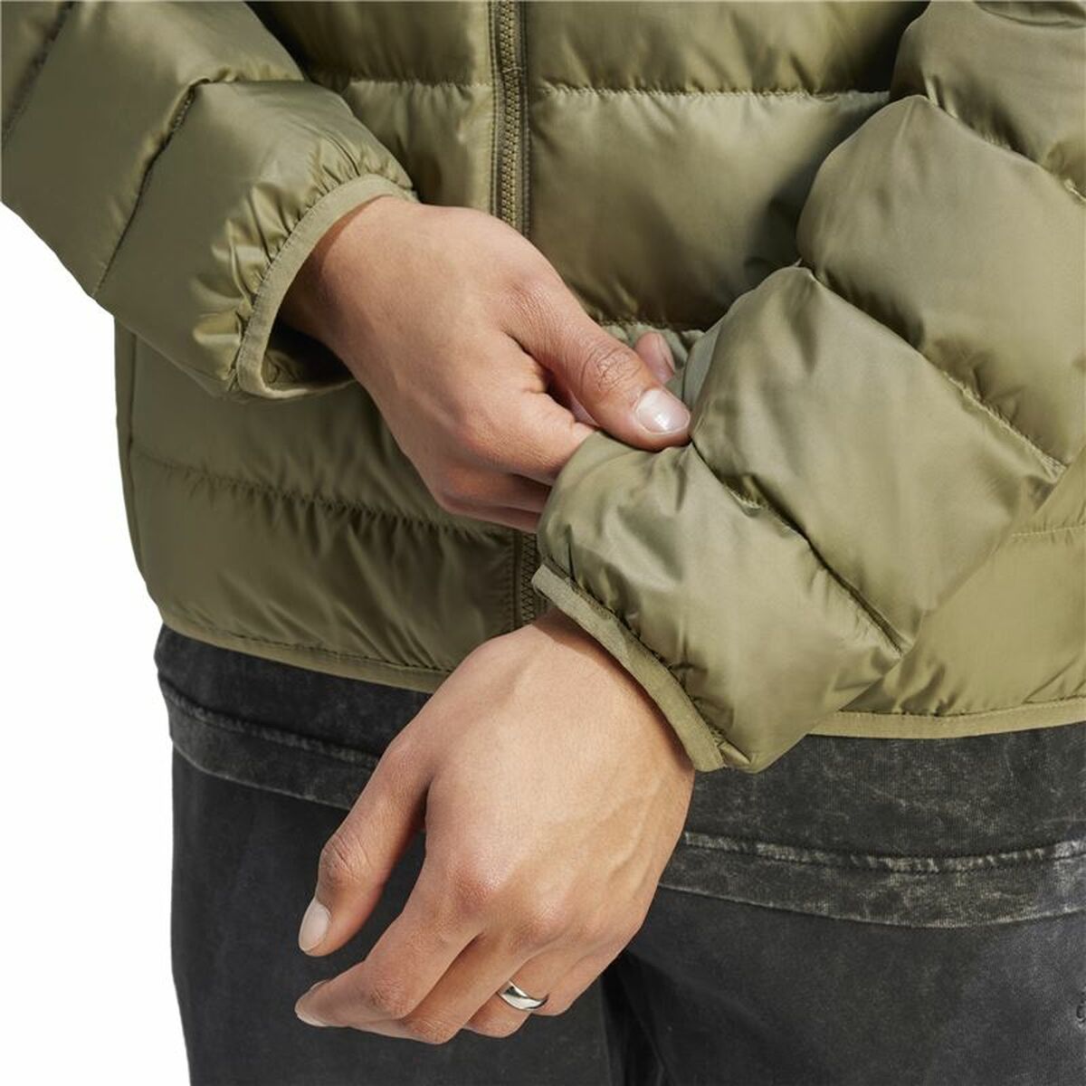 Jachetă Sport de Bărbați Adidas Essentials Lite Down Verde