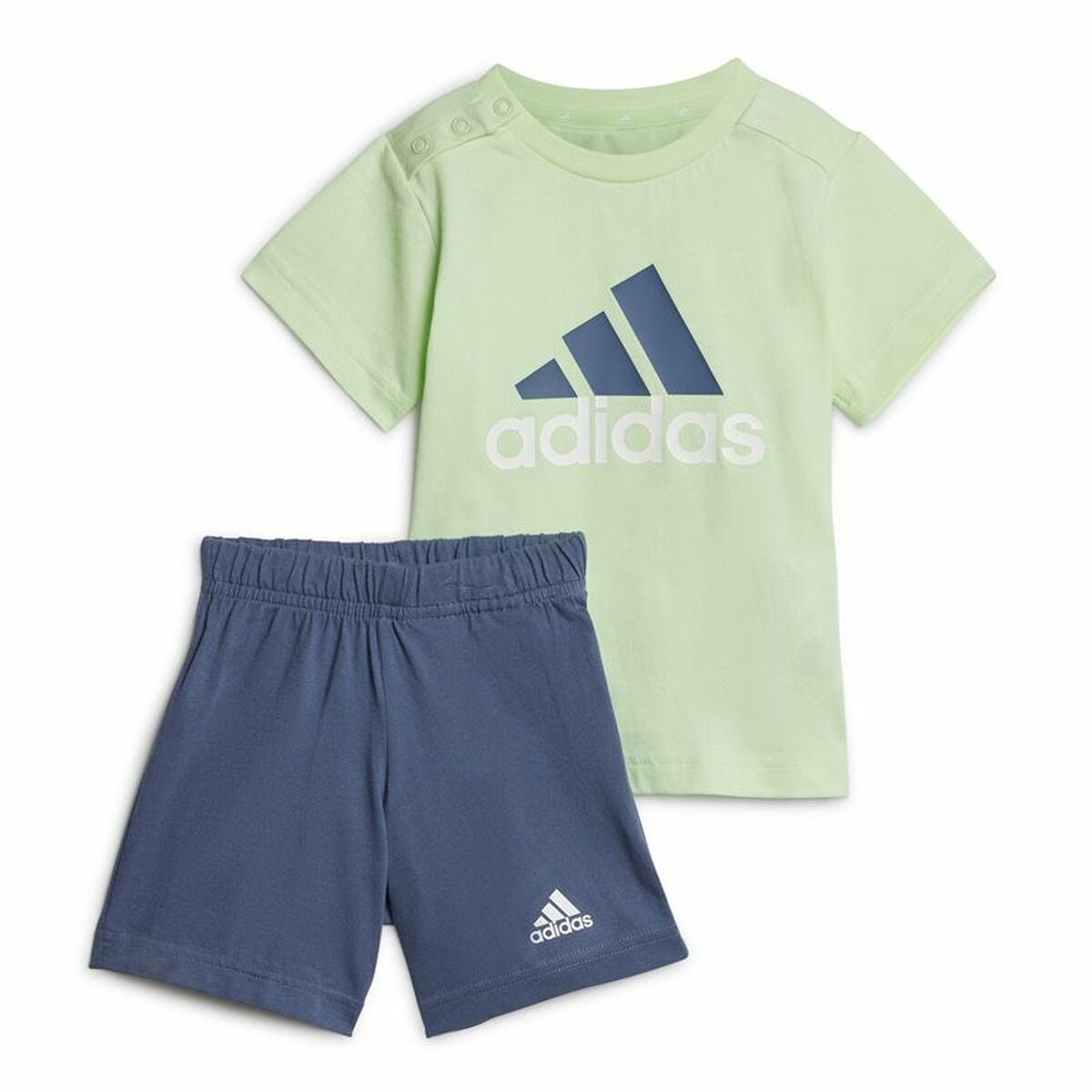 Set Sport pentru Bebeluși Adidas Bl Cotton Set Infantil Albastru Verde deschis