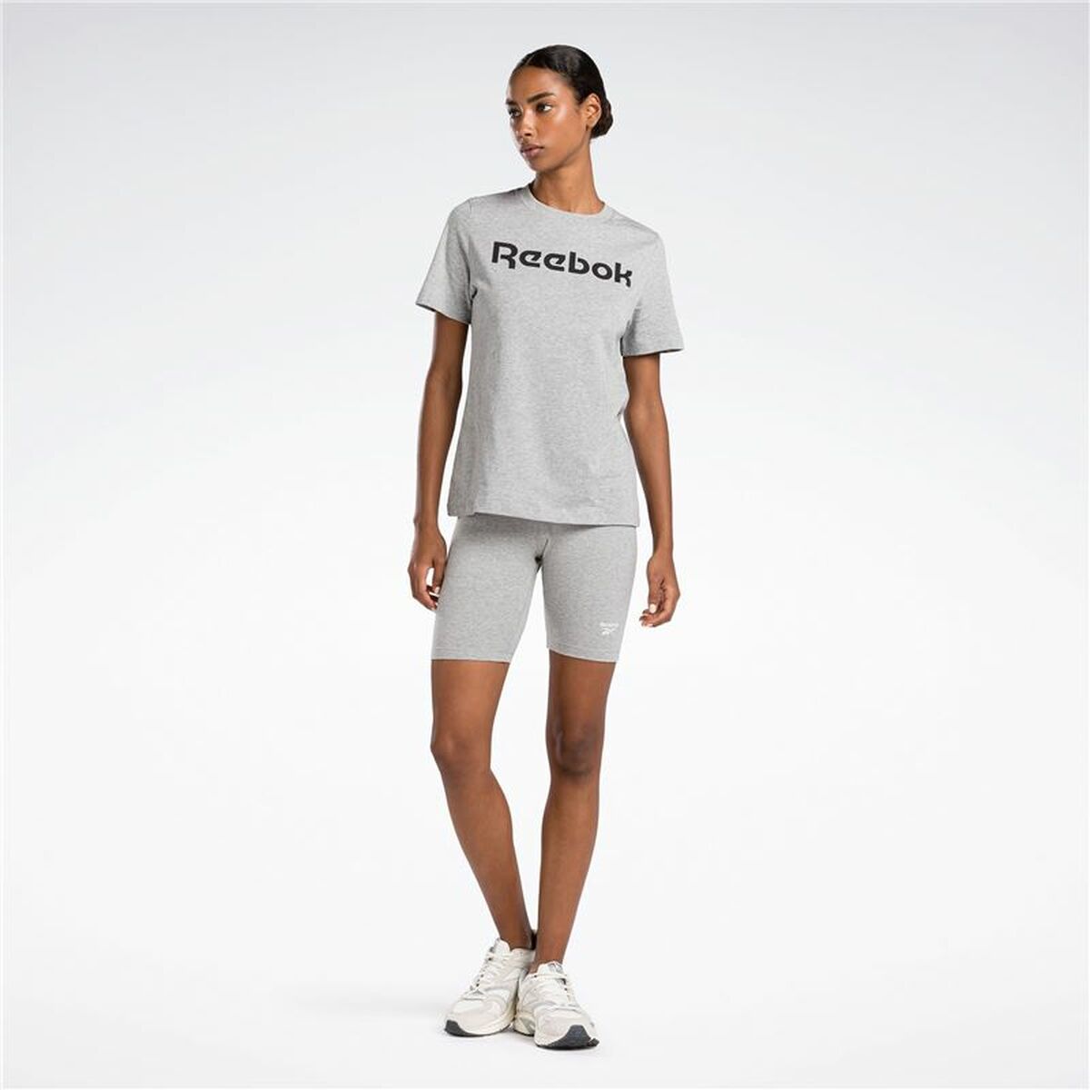 Colanți Scurți de Sport Reebok Identity Sl Fitted Short Gri