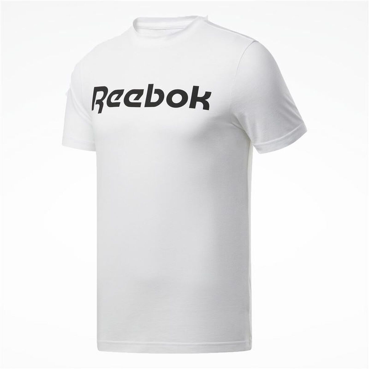 Tricou cu Mânecă Scurtă Bărbați Reebok Graphic Series Linear Logo Alb 2XL