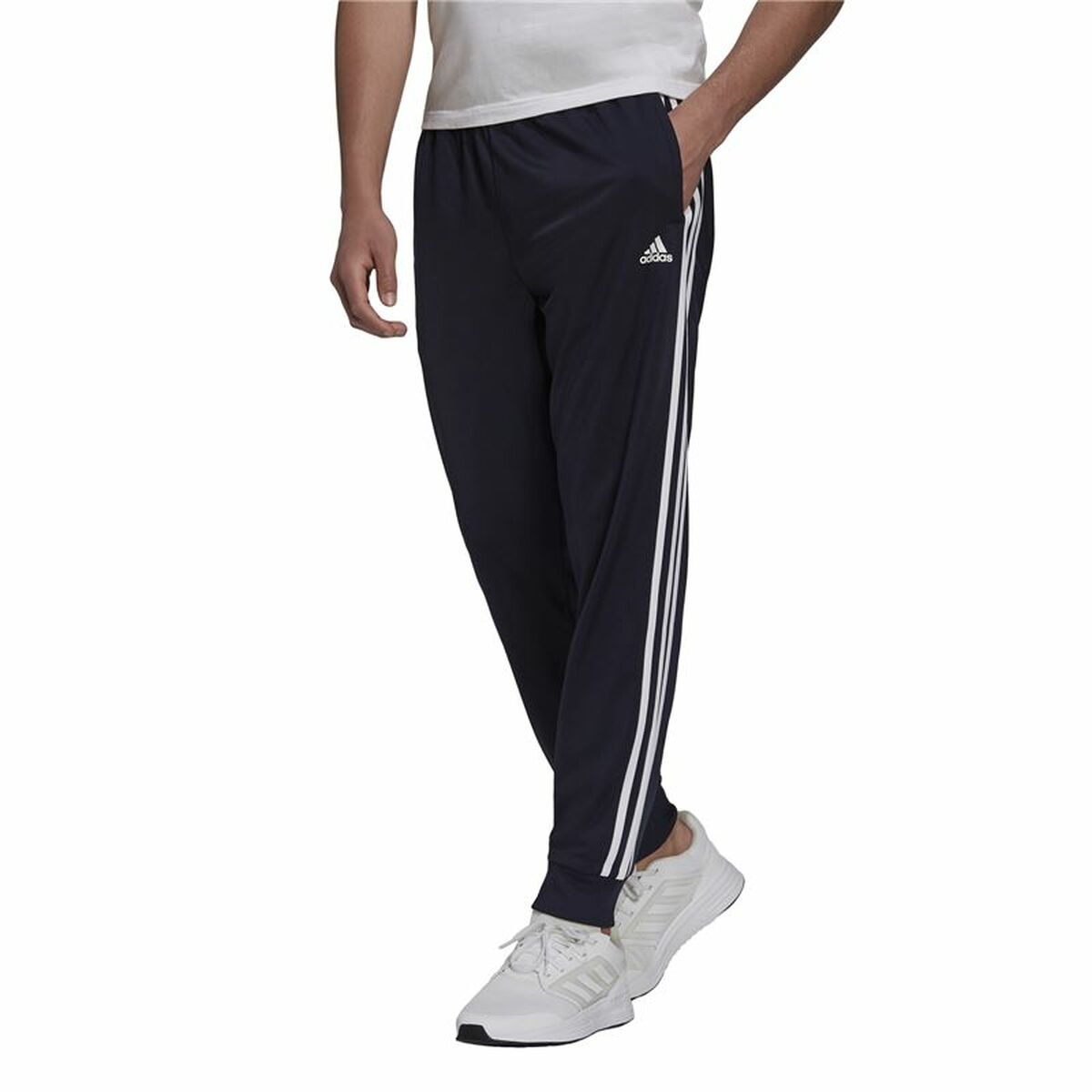 Pantalon de Trening pentru Adulți Adidas 3S Jog Tp Tri Albastru închis