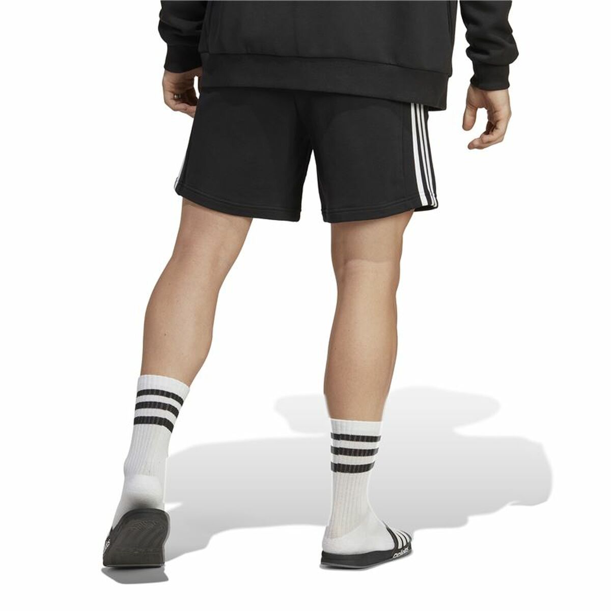 Pantaloni Scurți pentru Bărbați Adidas 3S Ft Sho Negru (XS)