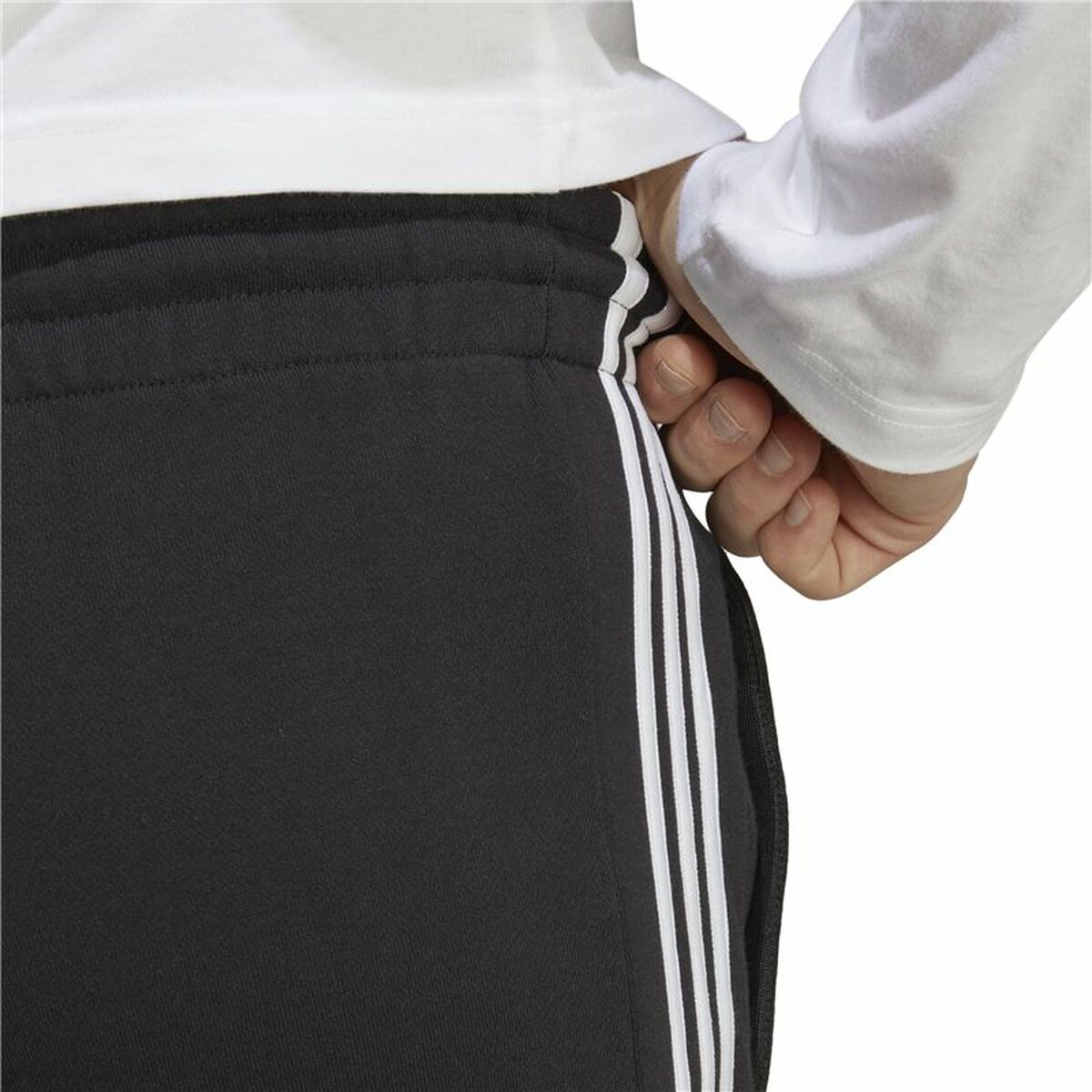 Pantaloni Scurți pentru Bărbați Adidas 3S Ft Sho Negru (XS)