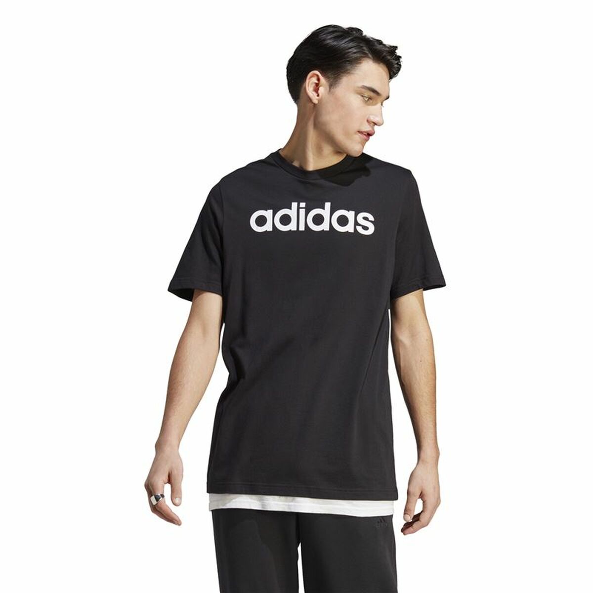 Tricou cu Mânecă Scurtă Bărbați Adidas Essentials Single Jersey S