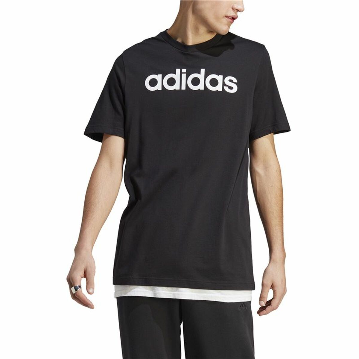 Tricou cu Mânecă Scurtă Bărbați Adidas Essentials Single Jersey S