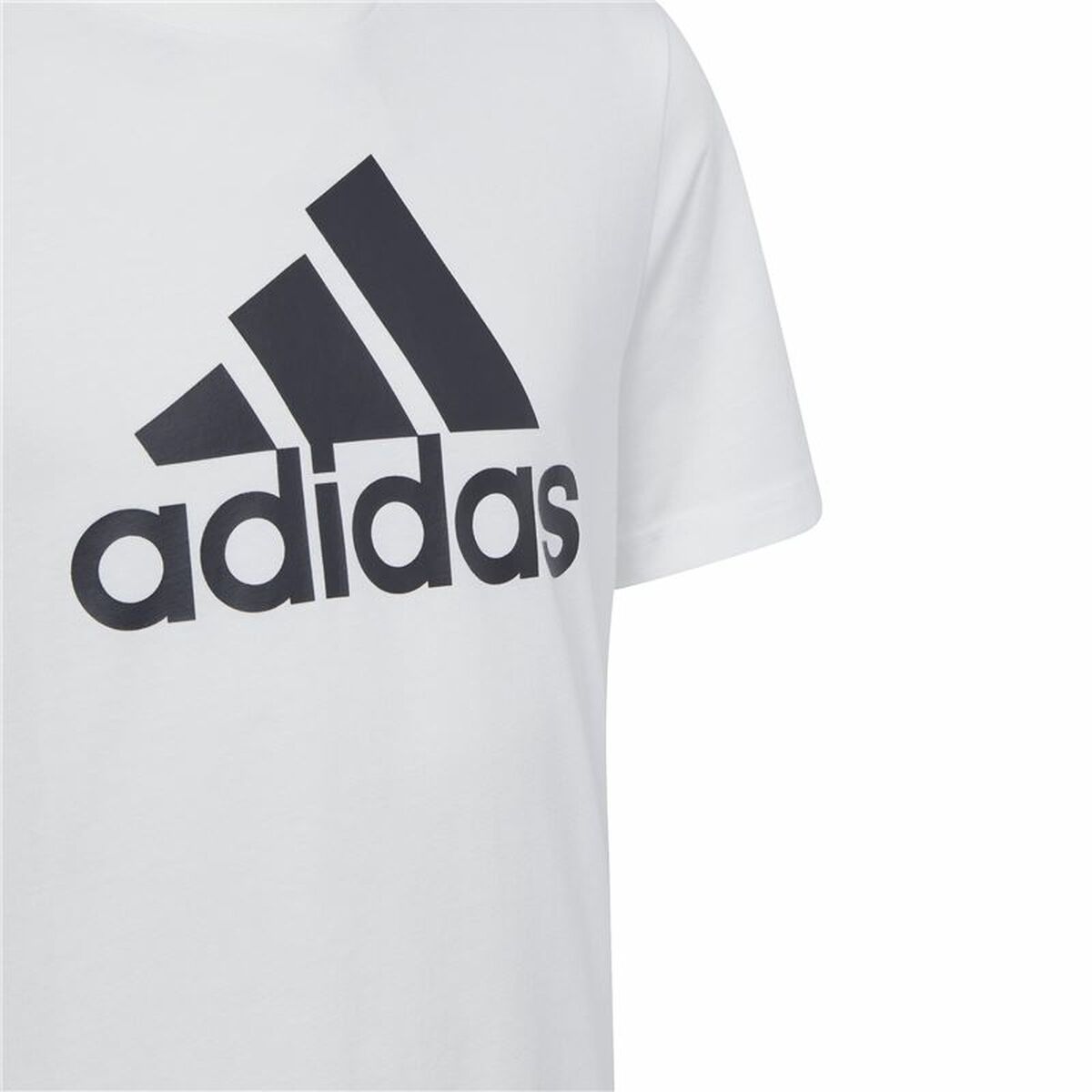 Tricou cu Mânecă Scurtă pentru Copii Adidas Essentials Big Logo Cotton