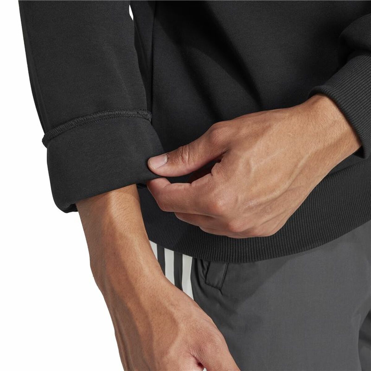 Hanorac fără Glugă Adidas Fi Bos Crw Negru XXL