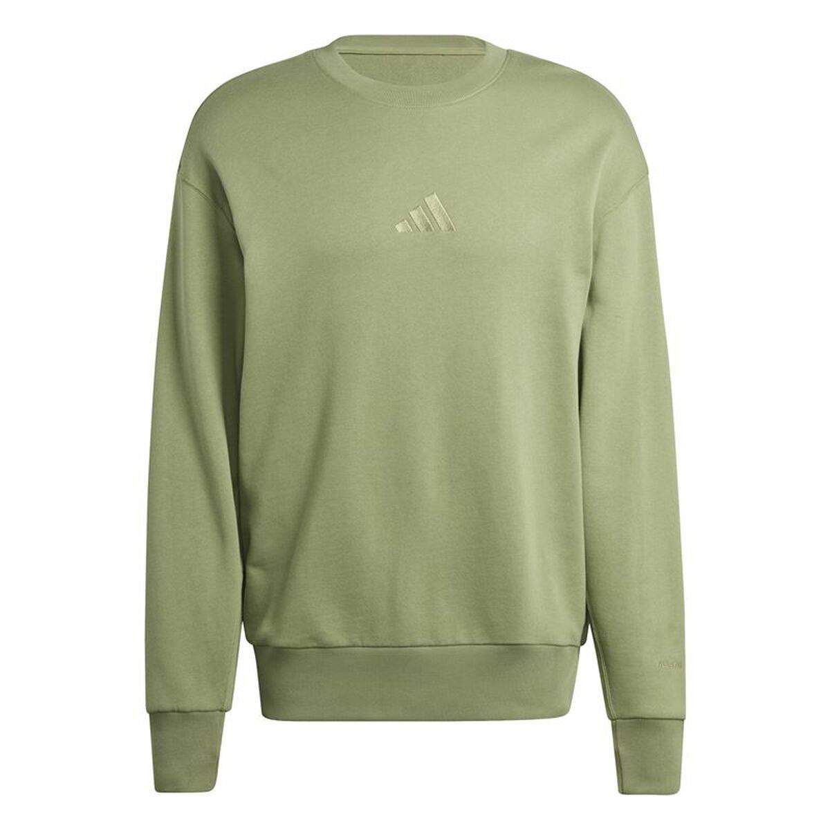 Hanorac fără Glugă Adidas All Szn French Terry Crew Verde L