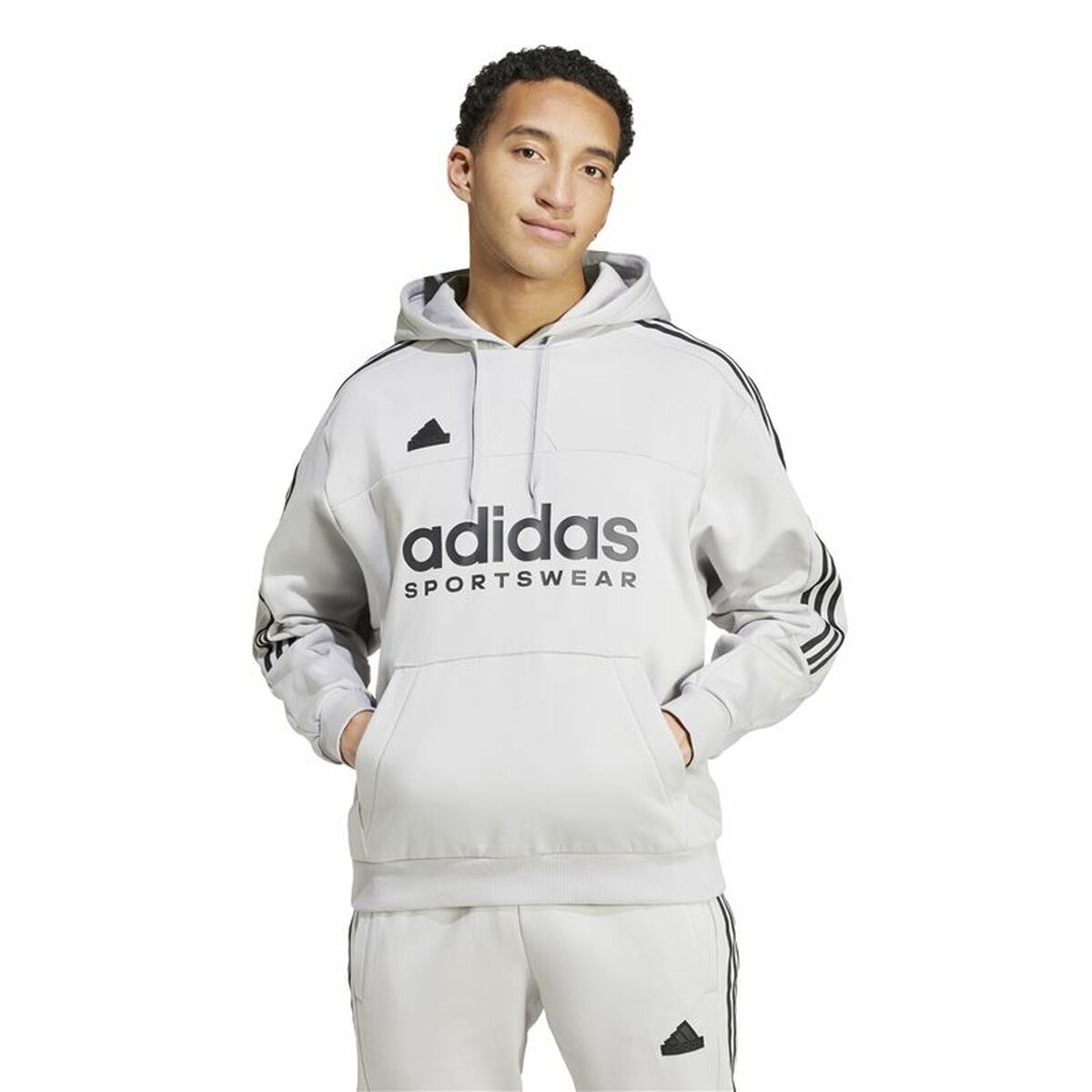 Hanorac cu Glugă Bărbați Adidas House Of Tiro Fleece Gri XS