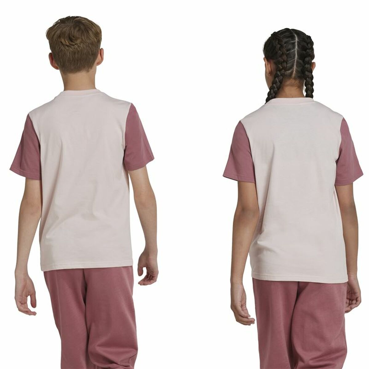 Tricou cu Mânecă Scurtă pentru Copii Adidas Essentials Big Logo Colorblock