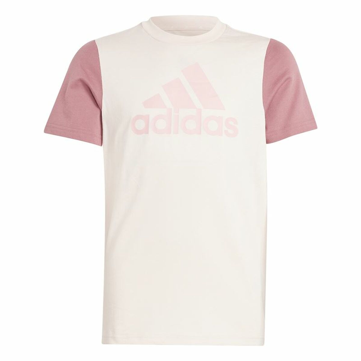 Tricou cu Mânecă Scurtă pentru Copii Adidas Essentials Big Logo Colorblock
