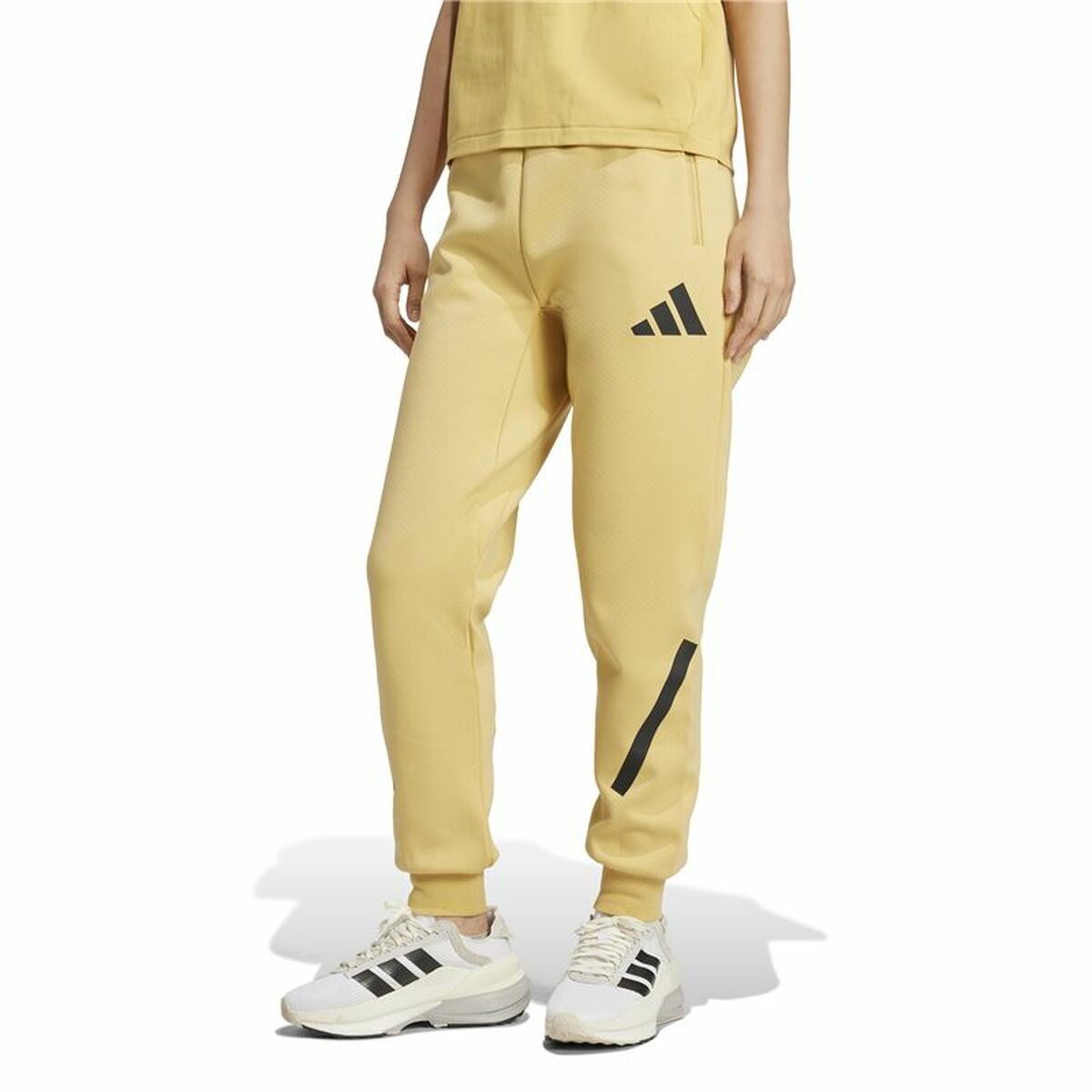Pantaloni lungi de sport Adidas Z.N.E. Galben Femeie