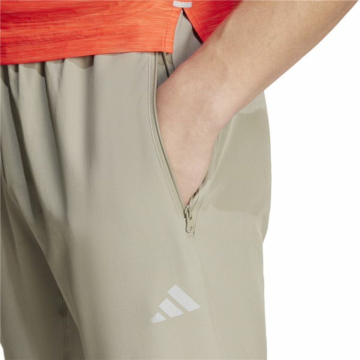 Pantaloni lungi de sport Adidas Gym+ 3S Gri Bărbați