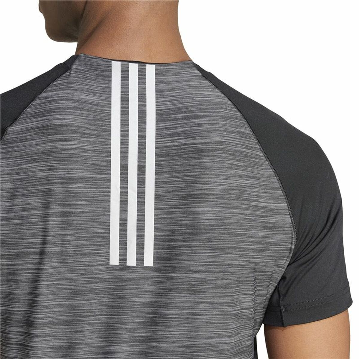 Tricou cu Mânecă Scurtă Bărbați Adidas Gym+ Training Negru Gri