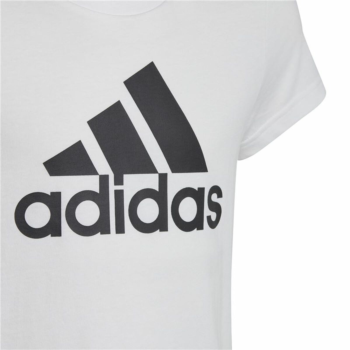 Tricou cu Mânecă Scurtă pentru Copii Adidas Essentials Alb