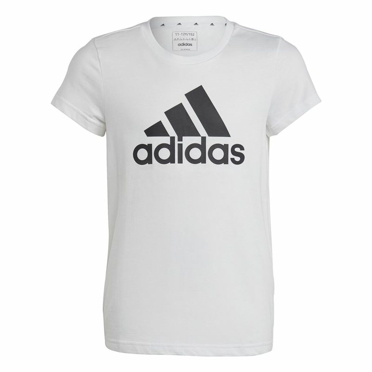 Tricou cu Mânecă Scurtă pentru Copii Adidas Essentials Alb