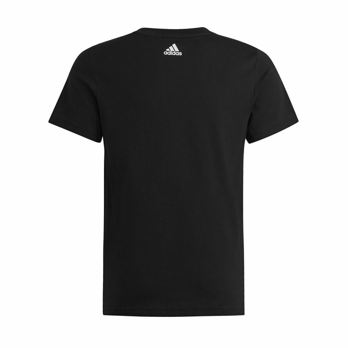Tricou cu Mânecă Scurtă pentru Copii Adidas Essentils Logo Linear Negru