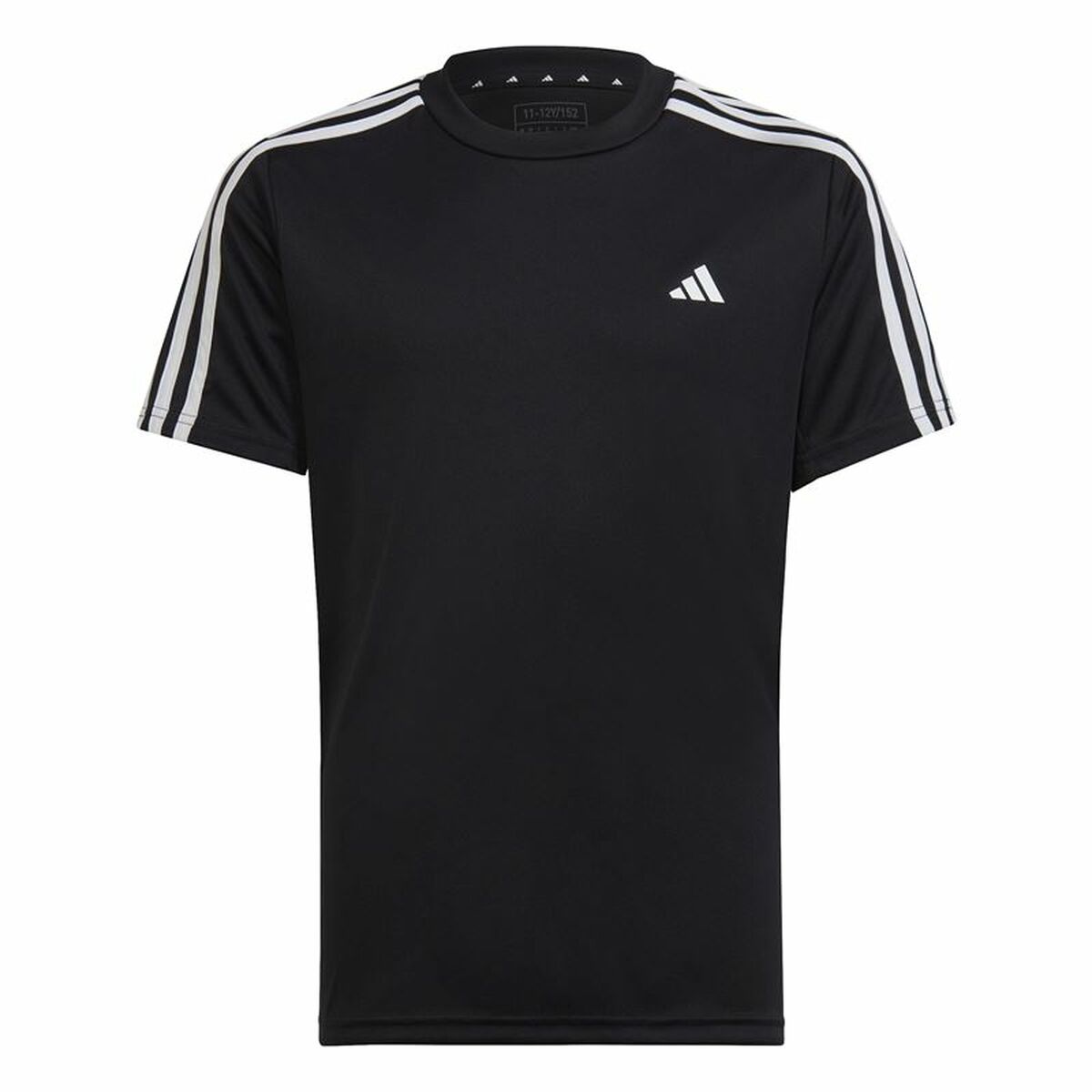 Tricou cu Mânecă Scurtă Copii Adidas Essentials 3S Negru