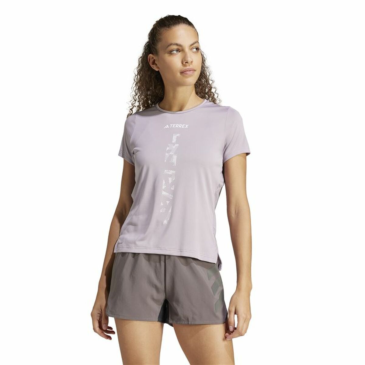 Tricou cu Mânecă Scurtă Bărbați Adidas Terrex Agravic Liliachiu