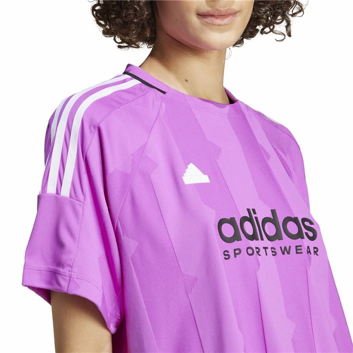 Tricou cu Mânecă Scurtă Bărbați Adidas Tiro Cut 3 Mov