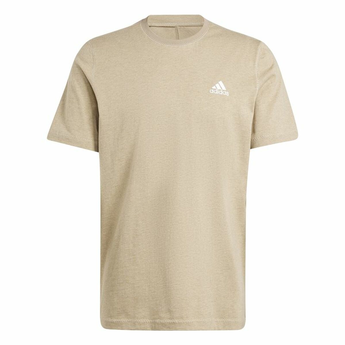 Tricou cu Mânecă Scurtă Bărbați Adidas Seasonal Essentials Melange Bej