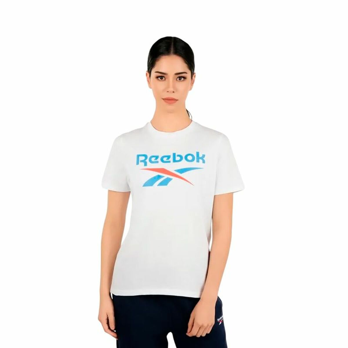 Tricou cu Mânecă Scurtă Femei Reebok Reebok Identity Alb