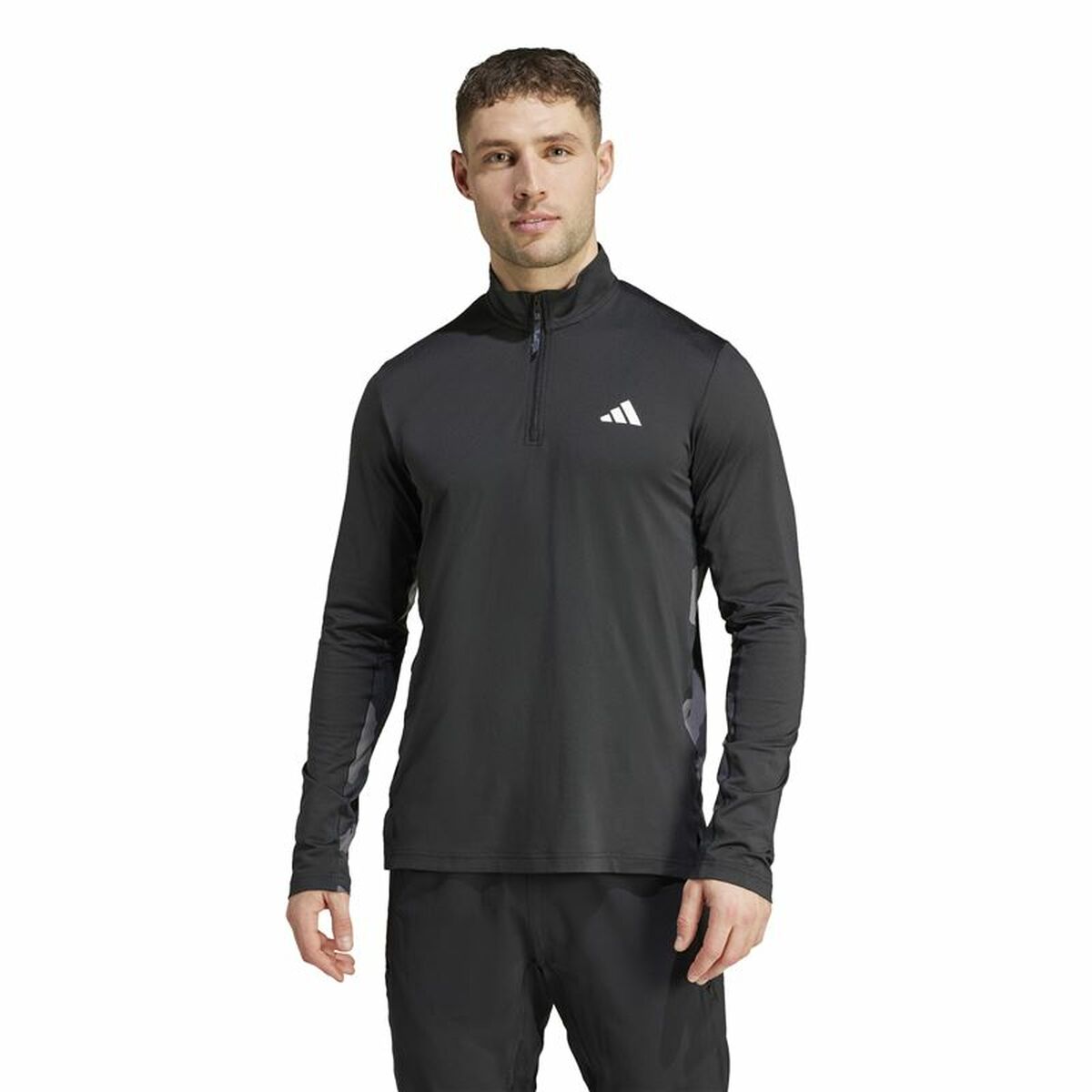Hanorac fără Glugă Adidas Essentials Negru