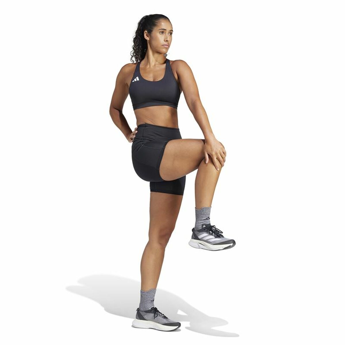 Colanți Sport de Damă Adidas Adizero Short Negru