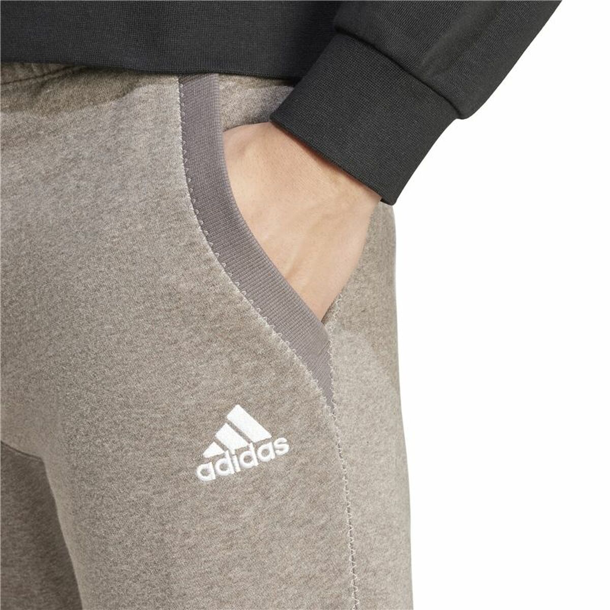 Pantaloni lungi de sport Adidas Seasonal Essentials Melange Bej Bărbați