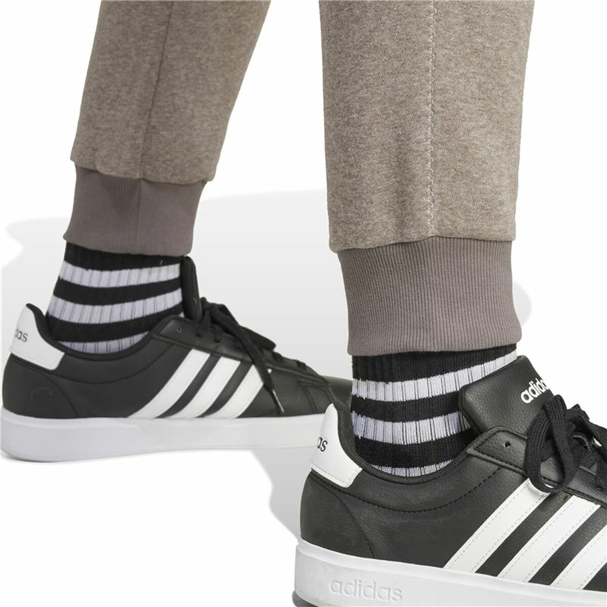 Pantaloni lungi de sport Adidas Seasonal Essentials Melange Bej Bărbați
