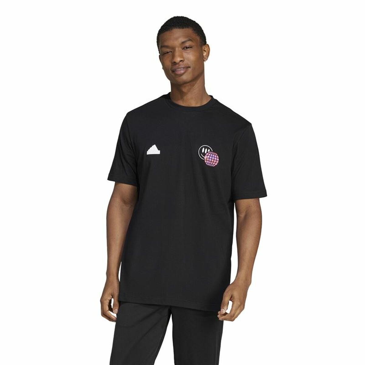 Tricou cu Mânecă Scurtă Bărbați Adidas House Of Tiro Summer Graphic Negru