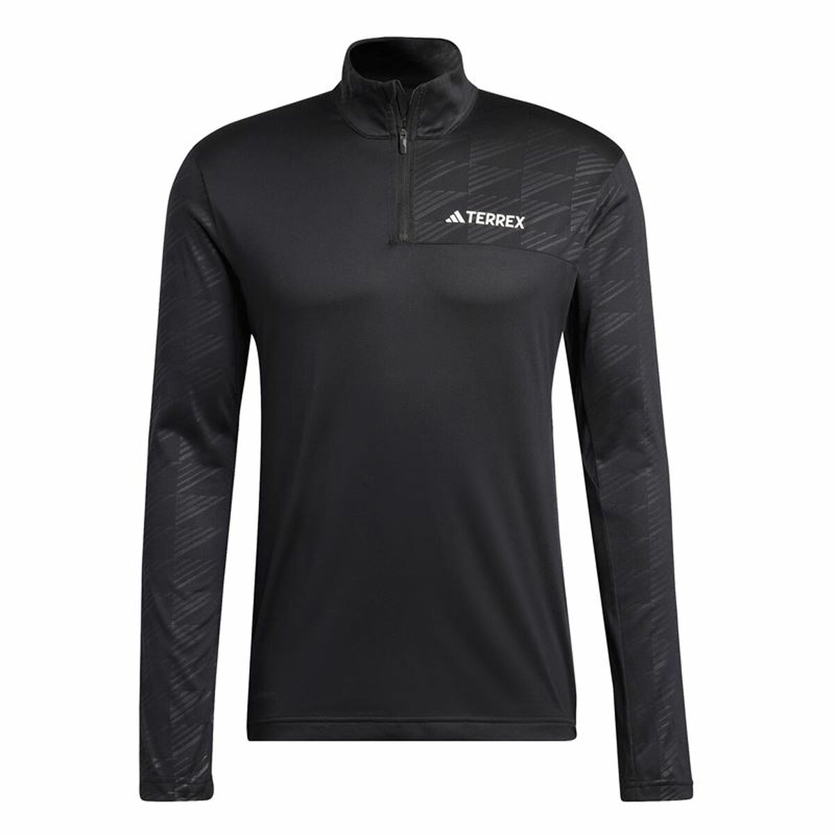 Tricou cu Mânecă Lungă Bărbați Adidas Terrex Multi Half-Zip Negru