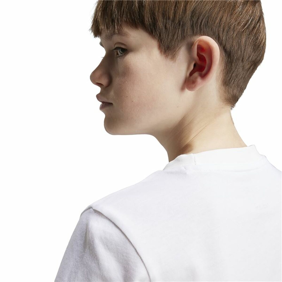 Tricou cu Mânecă Scurtă pentru Copii Adidas Nations Alb