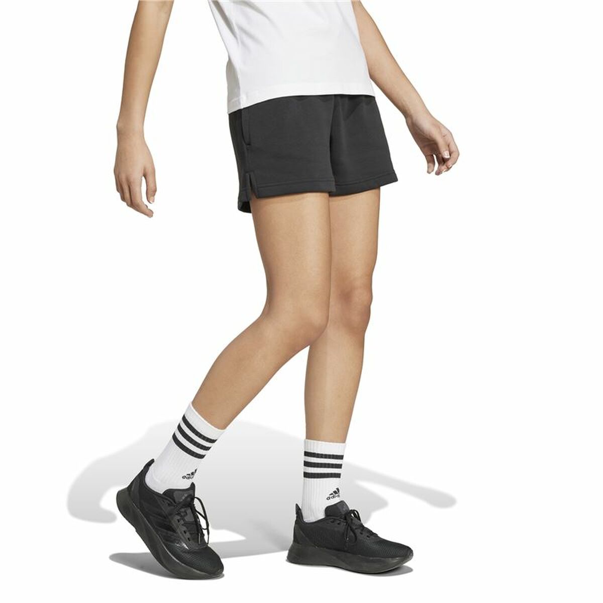 Pantalon Scurt Sport Adidas Essentials Small Logo Fleece Shorts Negru