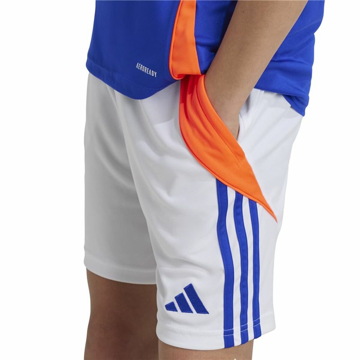Pantalon Scurt Sport Adidas Tiro24 Alb
