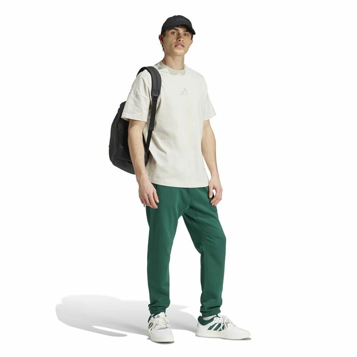 Tricou cu Mânecă Scurtă Bărbați Adidas All Szn Alb Bej